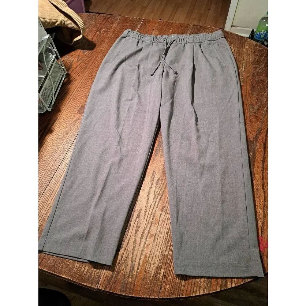 Old Navy Size Extra Large XL Gray High Rise Pants Comfort Waistband Pockets